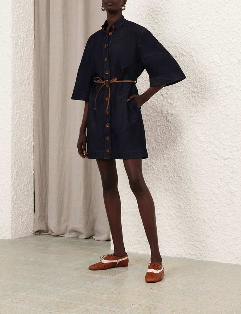 ACACIA DENIM MINI SHIRT DRESS 3