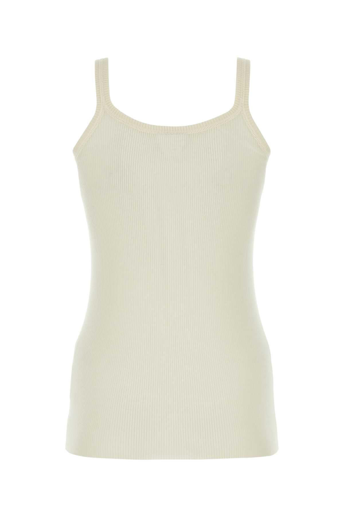 Bottega Veneta Women Ivory Wool Tank Top - 2
