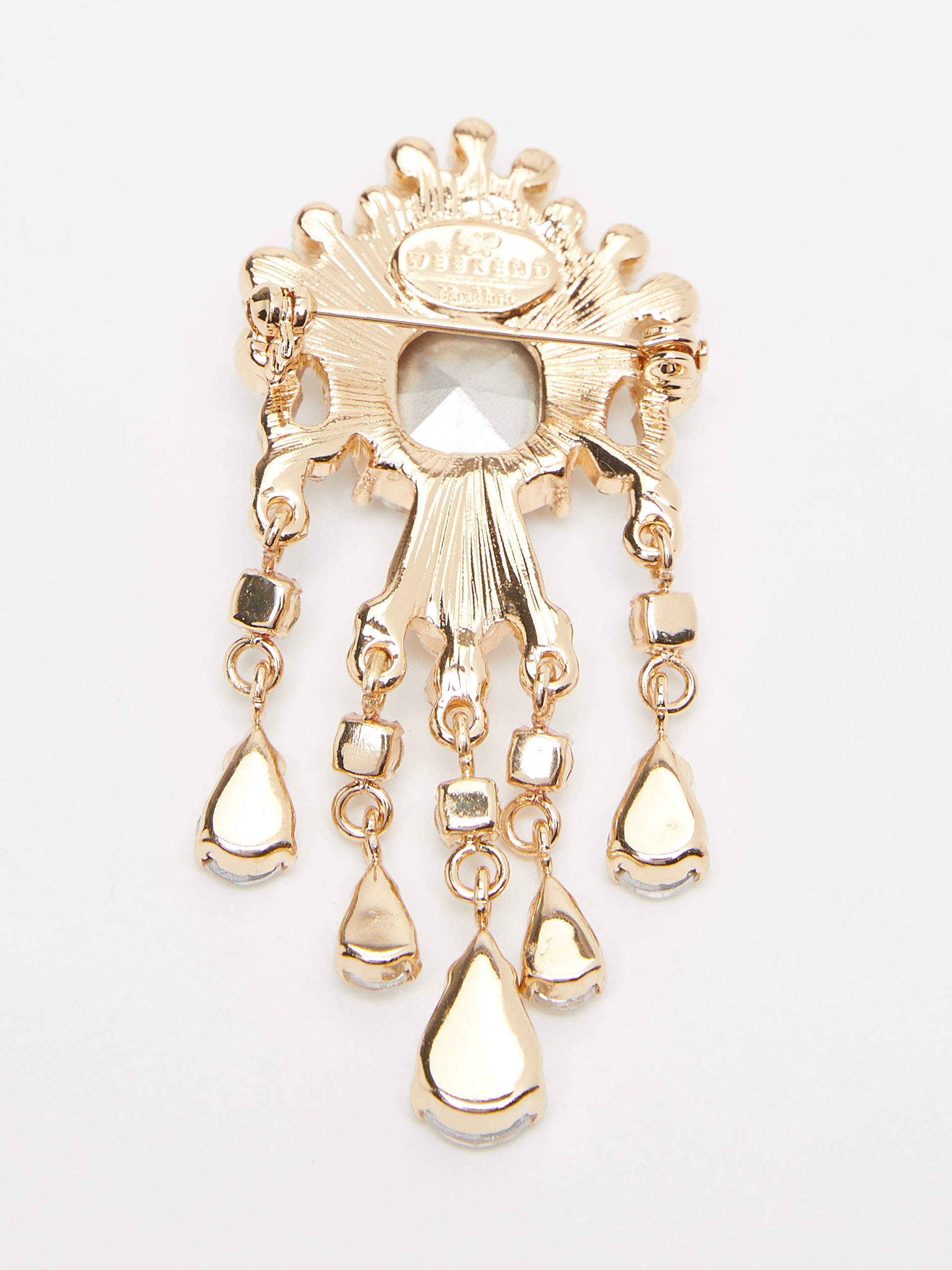 BEATI Rhinestone and pearl-adorned brooch - 2