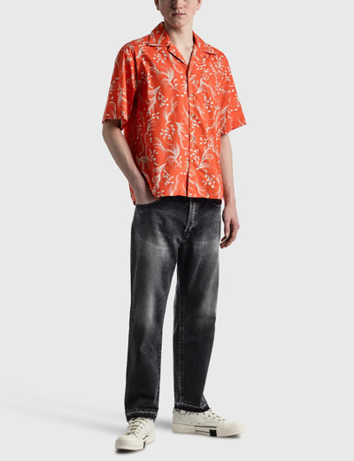 John Elliott Convertible-Collar Printed Cotton Shirt outlook