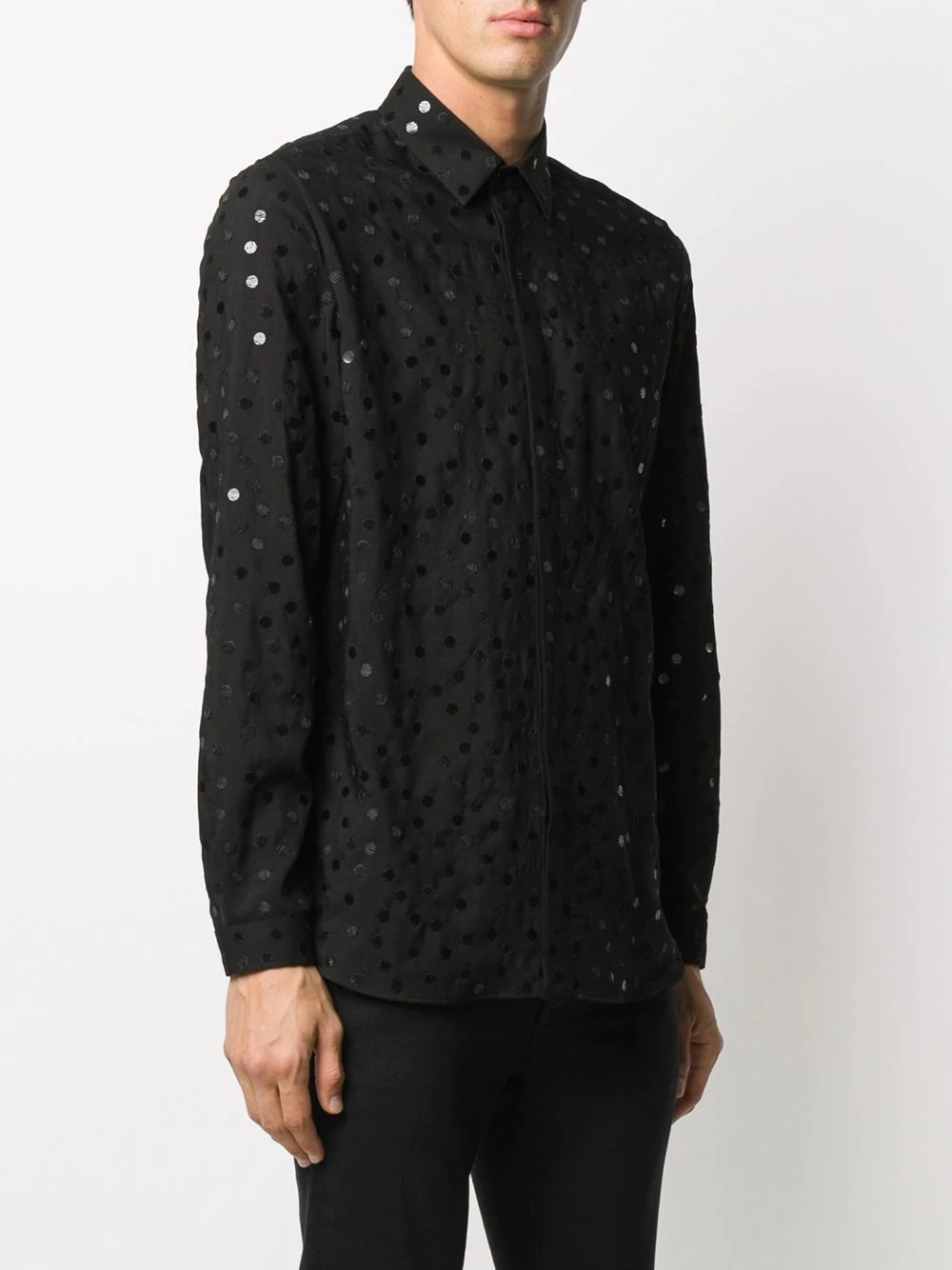 embroidered wool shirt  - 3