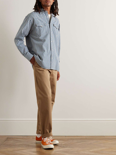 Nudie Jeans Sigge Gingham Organic Cotton Western Shirt outlook