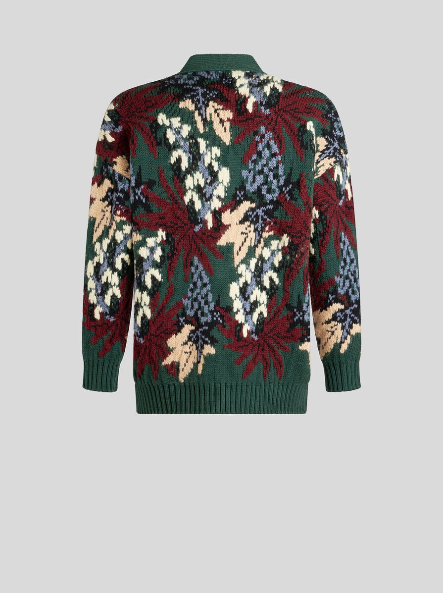 KNIT JACQUARD CARDIGAN - 6