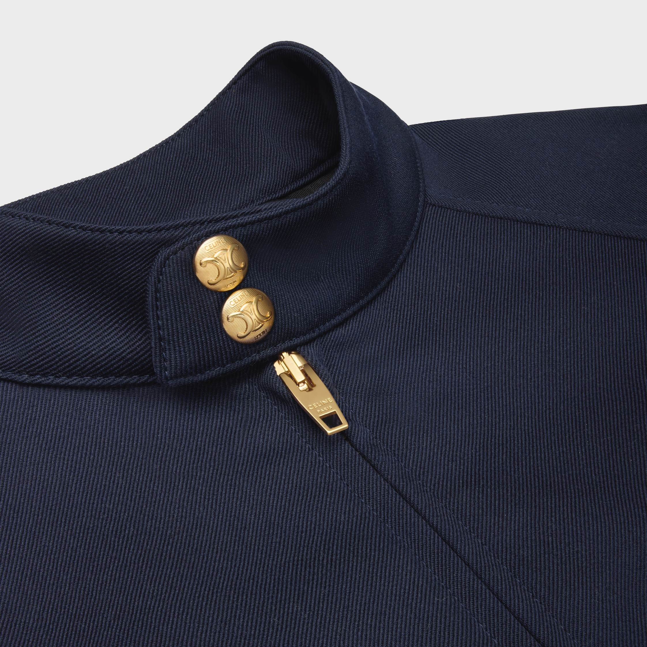 blouson jacket in diagonal wool - 3