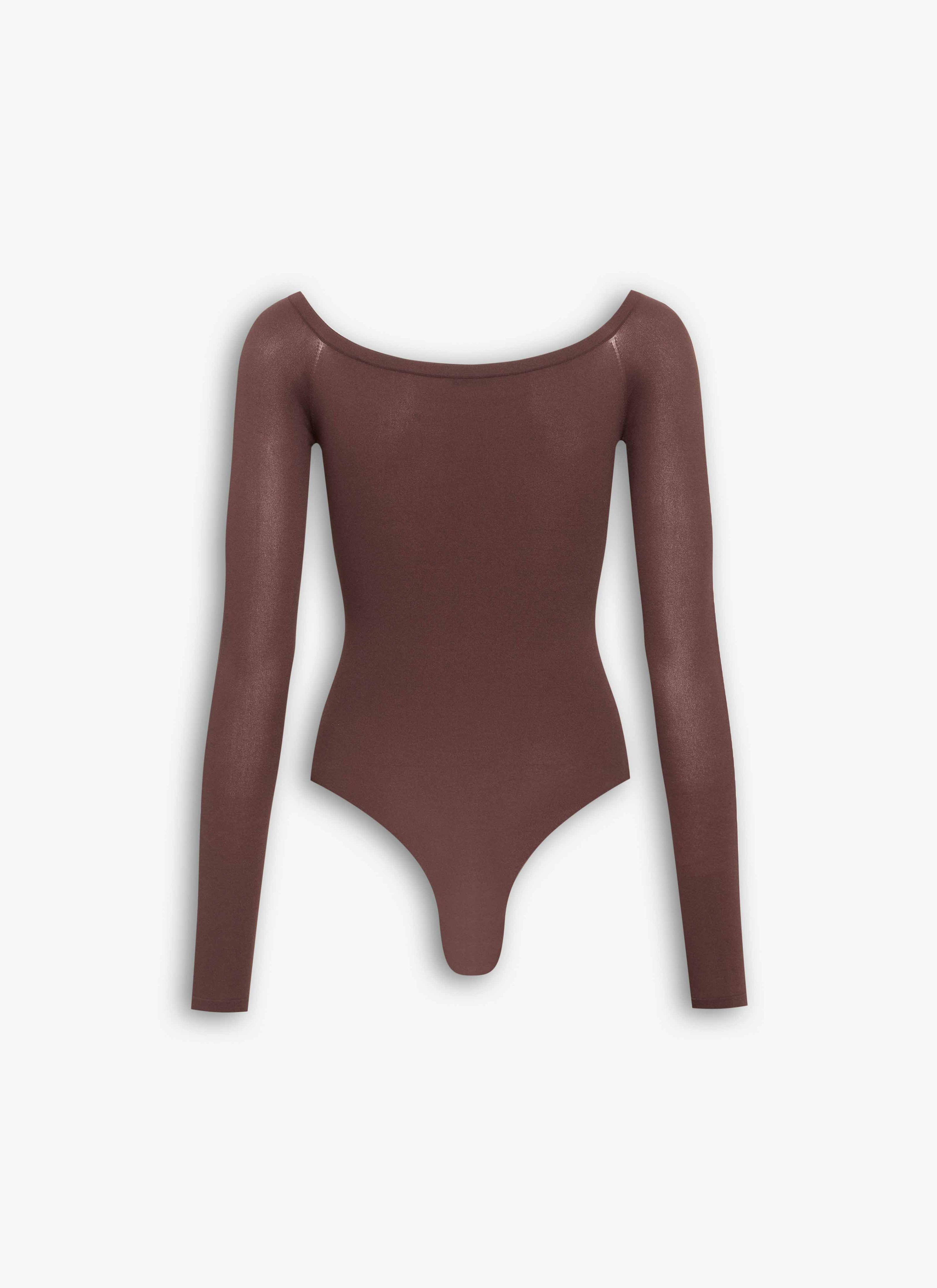 SECOND-SKIN KNIT OFF-SHOULDER BODYSUIT - 2