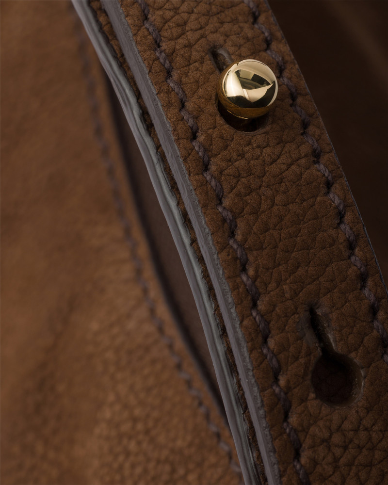 Prada Arqué small nubuck leather bag 6