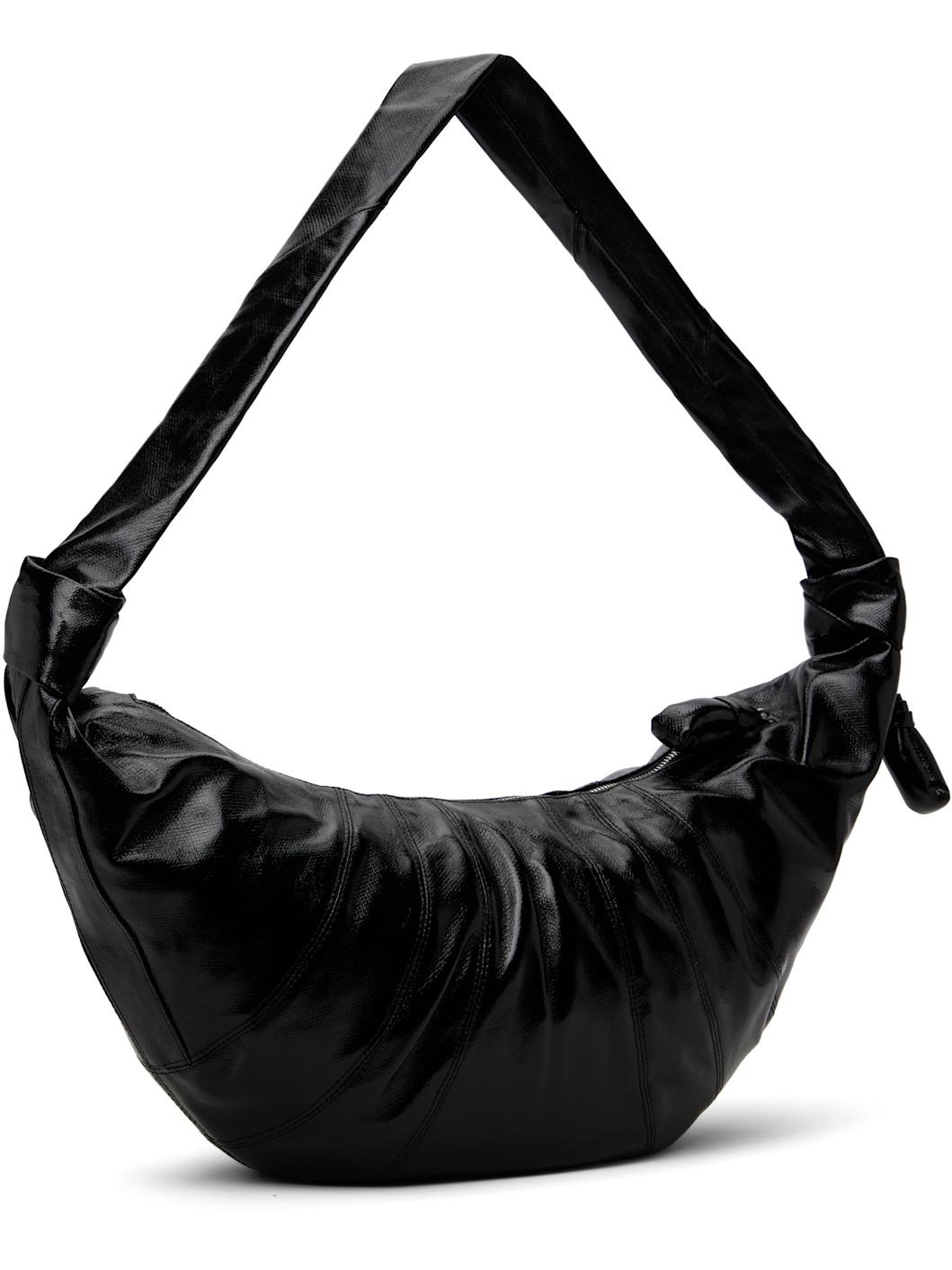 Black Large Croissant Bag - 3