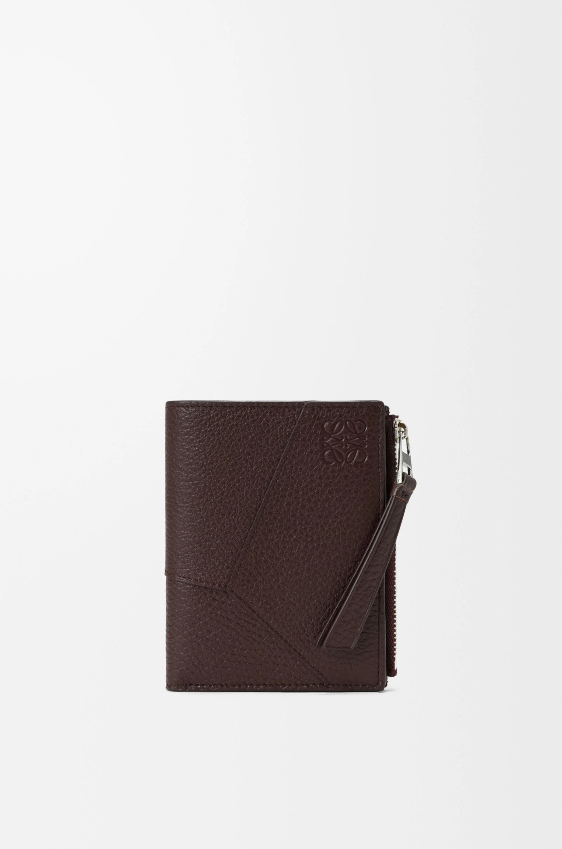 Puzzle slim compact wallet in supple grained calfskin - 1