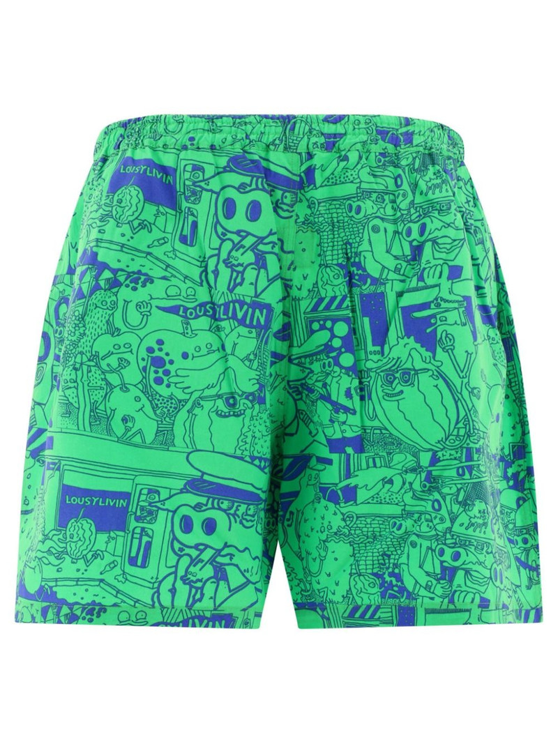 Junya Watanabe MAN x Lousy Livin cartoon-print shorts outlook