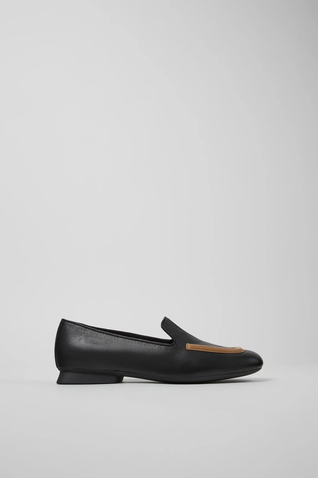Twins Black leather ballerinas for women - 1