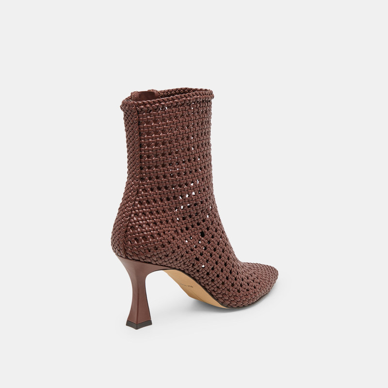 EMBRY BOOTIES BROWN WOVEN STELLA 5