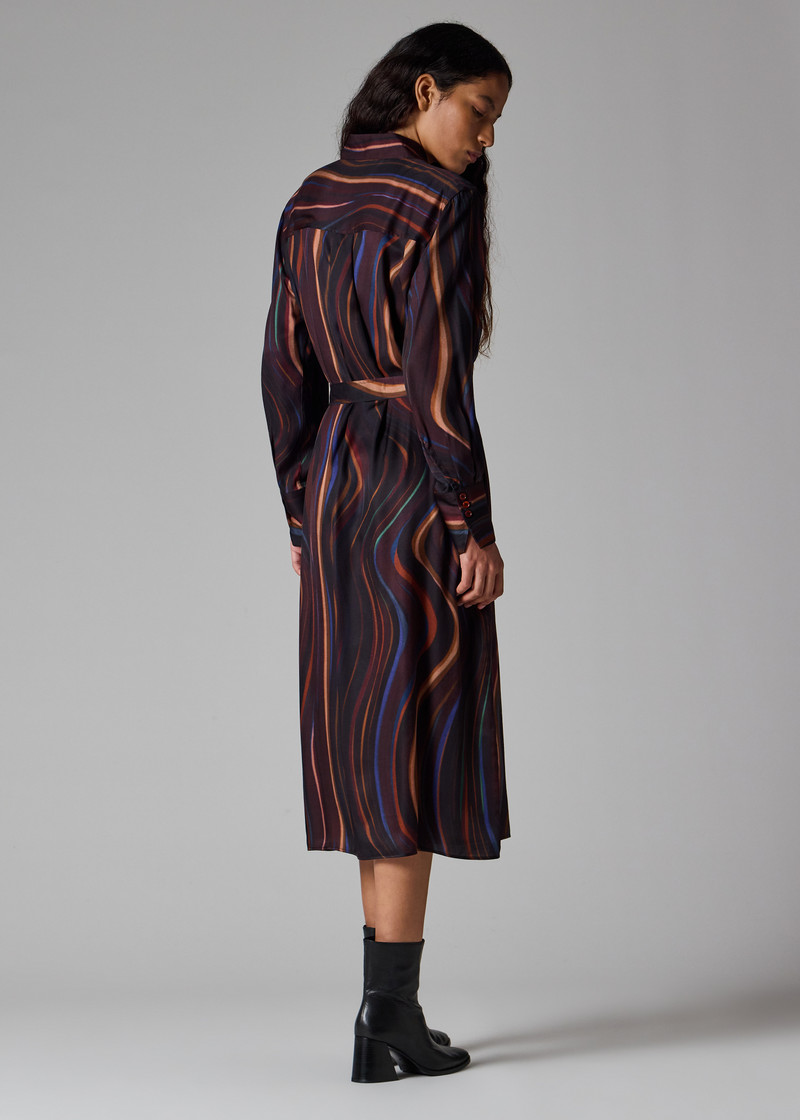 Women's 'Midnight Swirl' Shirt Dress 7