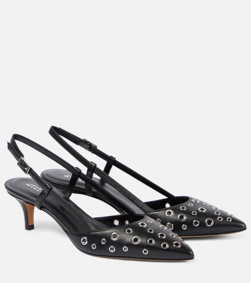 Pilia 50mm leather pumps 1