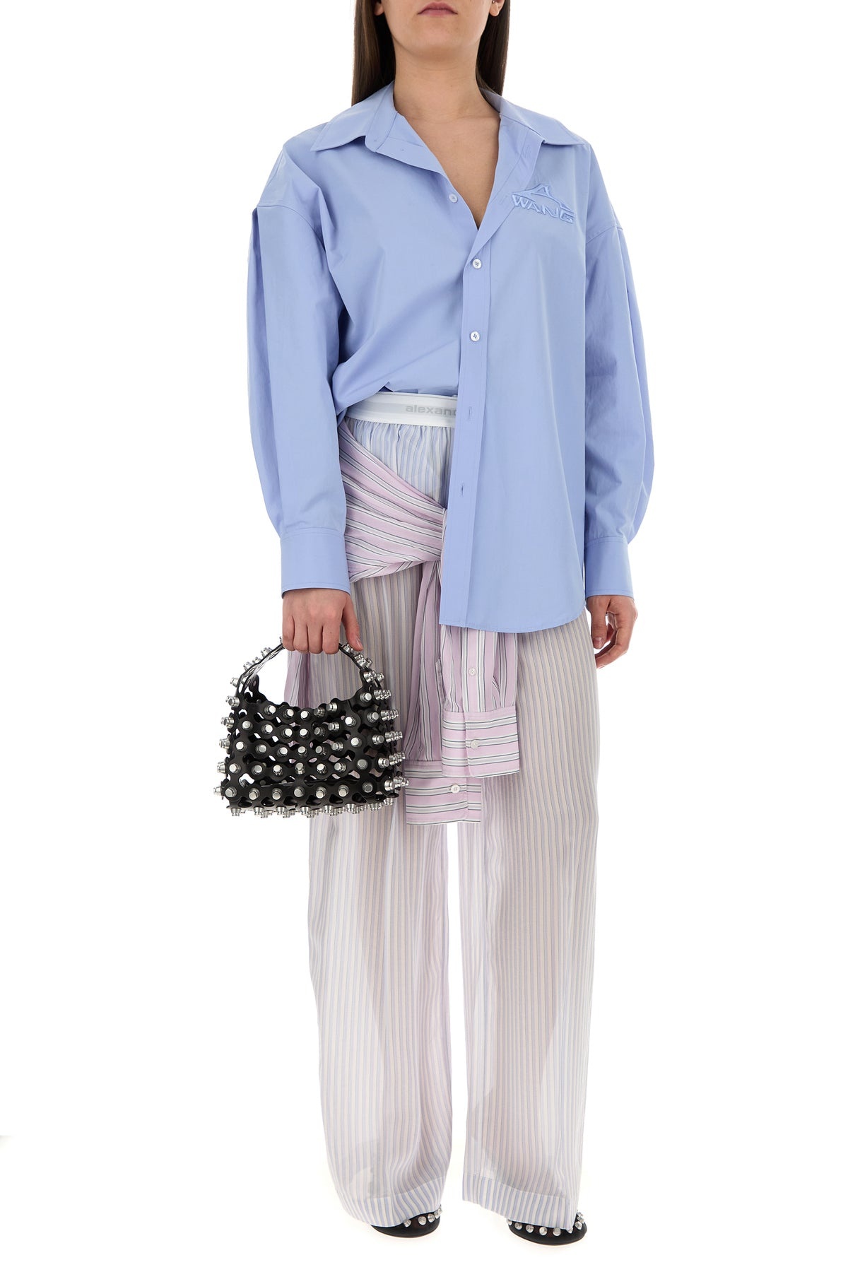Embellished leather small Rex handbag - 5