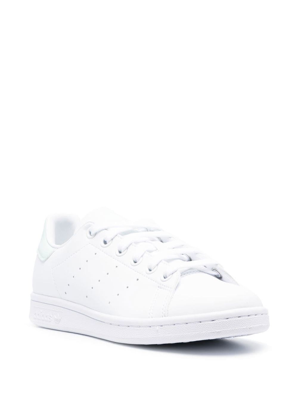 low-top leather sneakers - 2