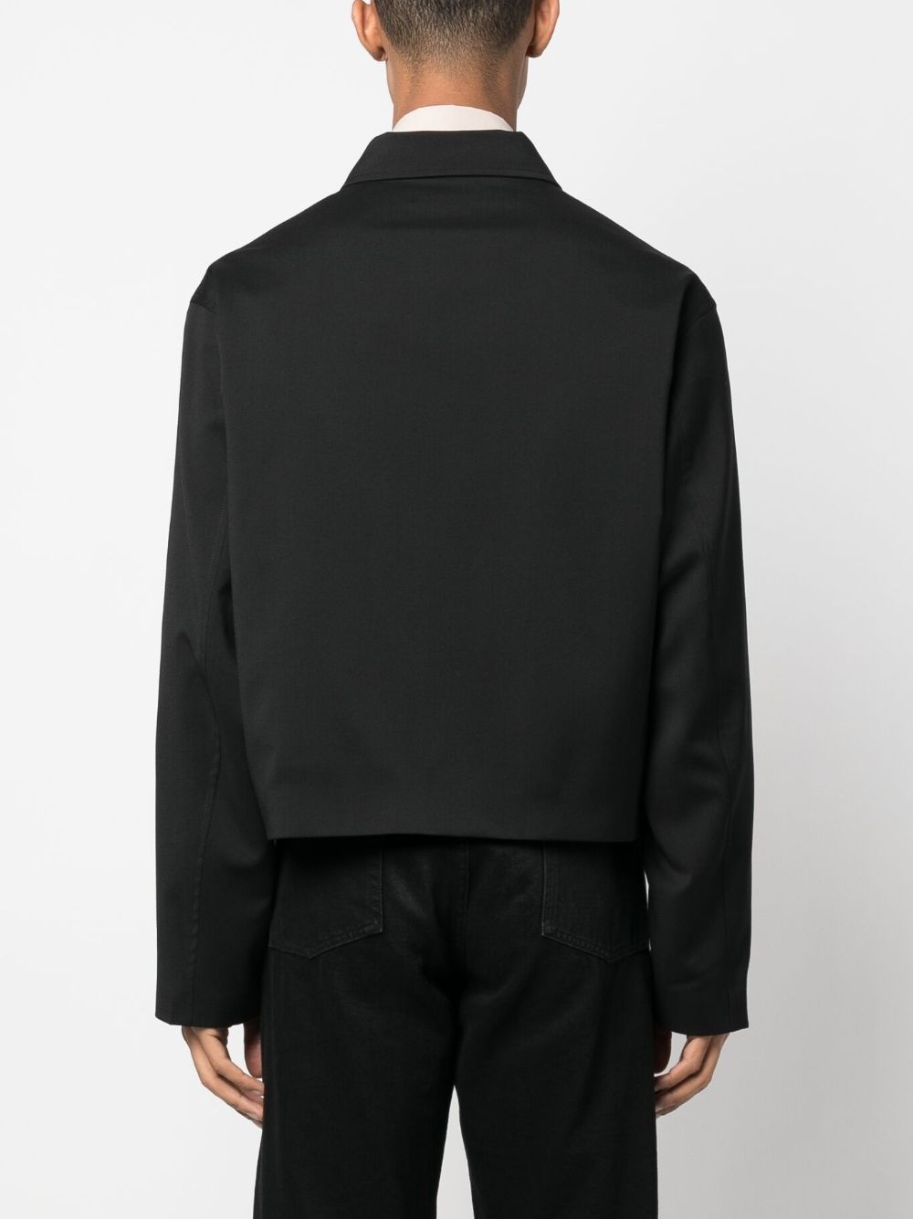 straight-point collar bomber jacket - 4
