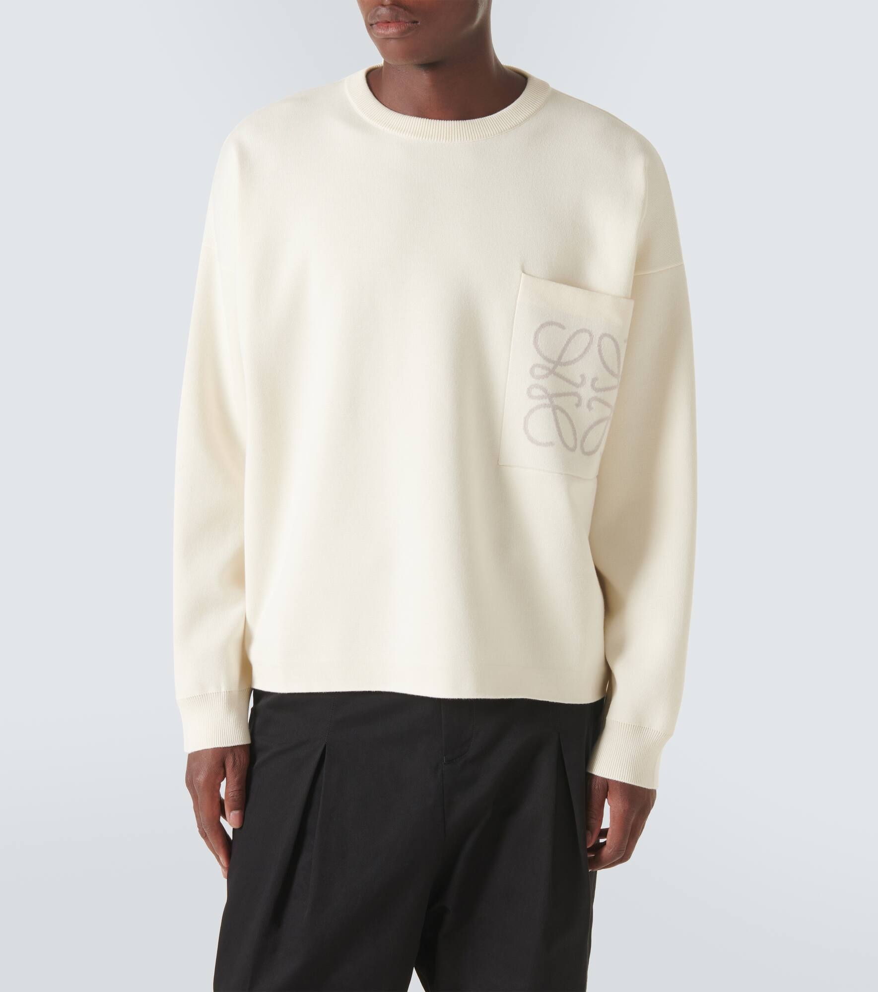 Anagram cotton-blend sweatshirt - 3