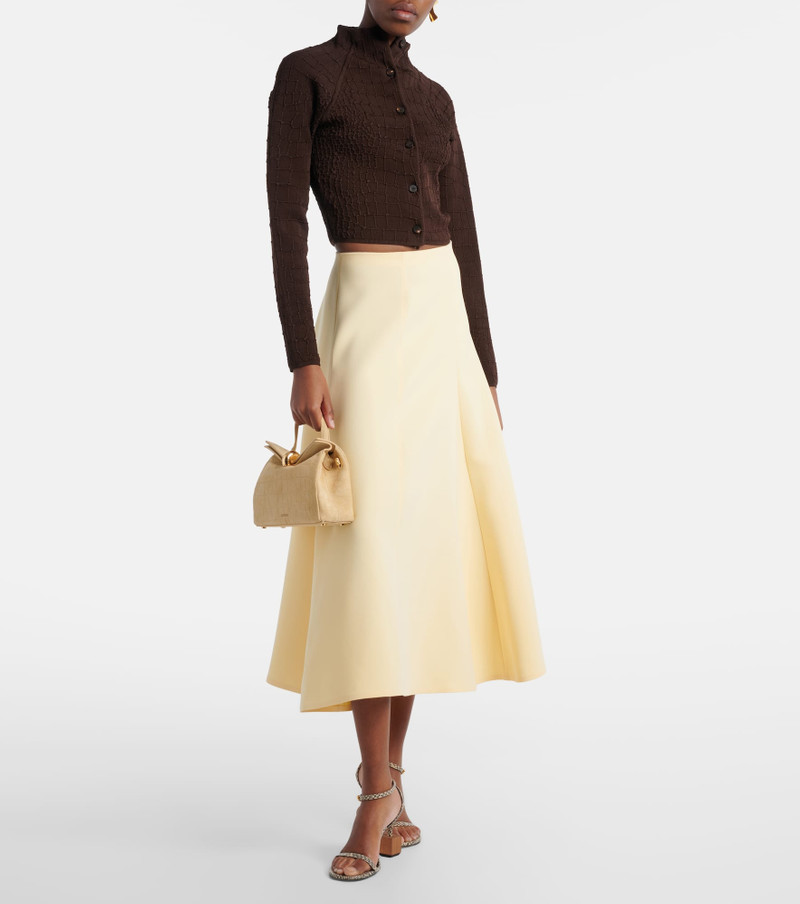 JACQUEMUS Valérie Small suede top-handle bag outlook