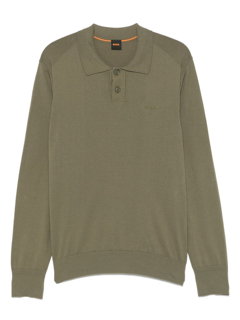 cotton-blend polo shirt 1