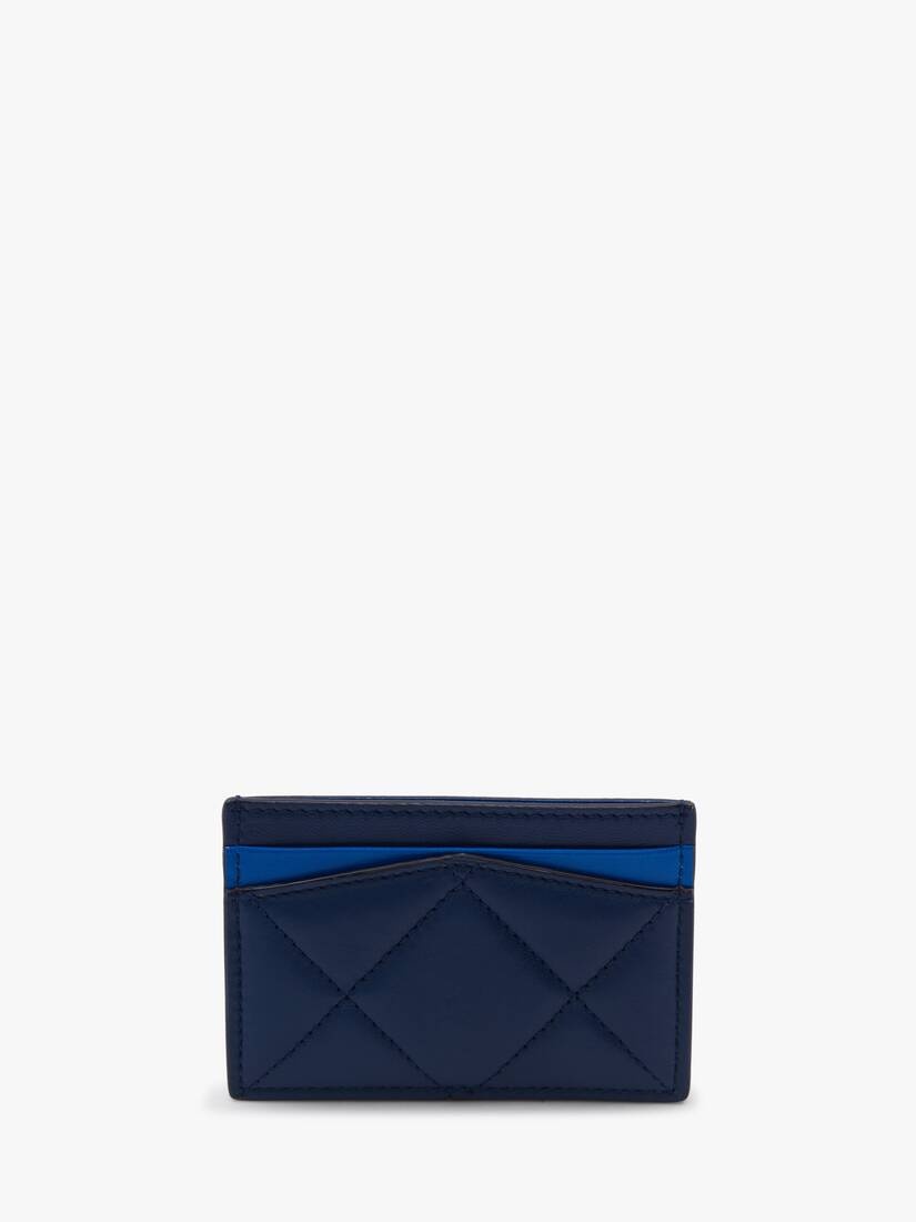 Mcqueen Graffiti Card Holder in Navy - 3