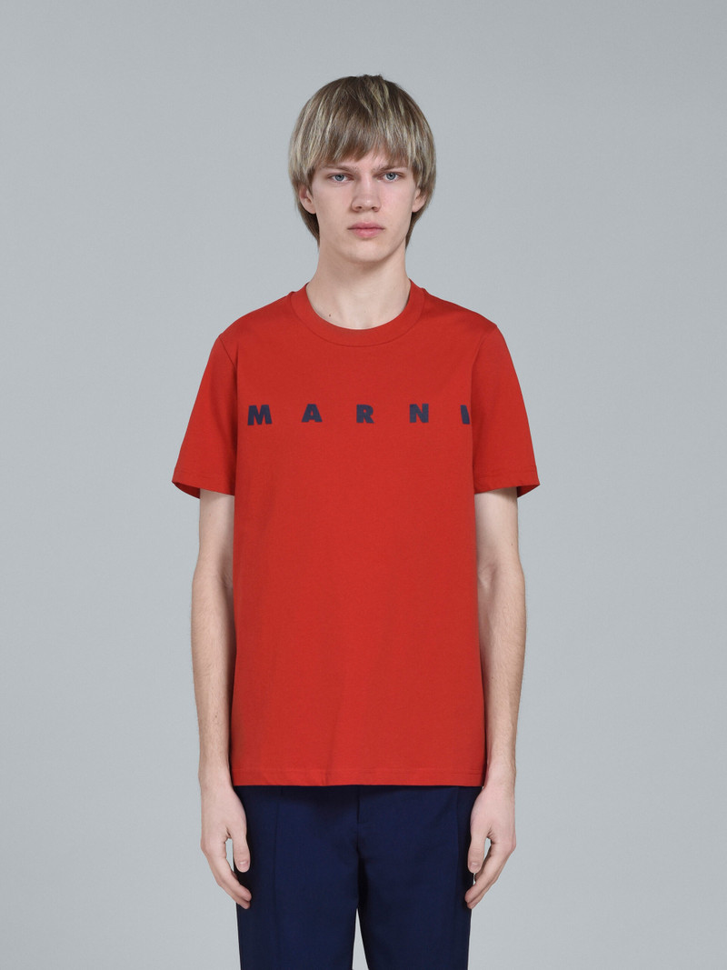 Marni RED LOGO PRINT T-SHIRT outlook
