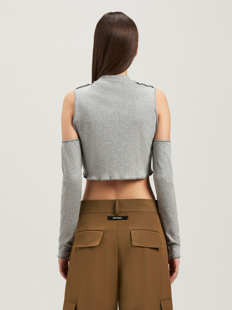 Logo Cutout Mockneck Top 5