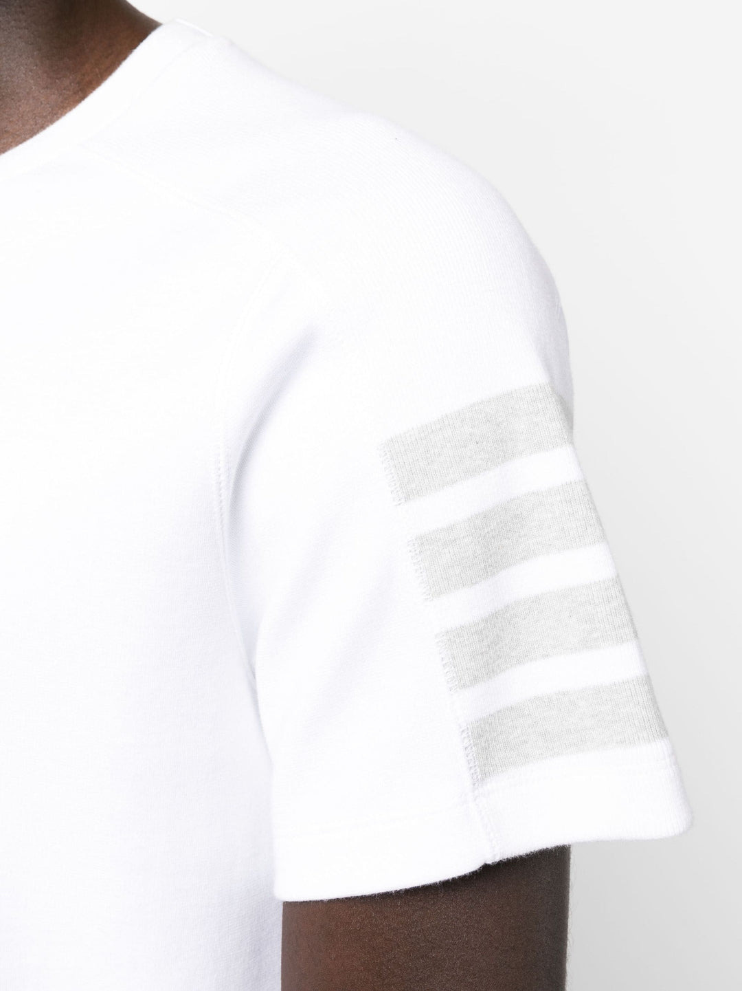 Short Sleeve Tee With 4 Bar Stripe - 5