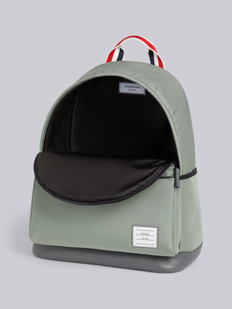 Medium Grey Nylon and Interlock 4-Bar Applique Easy Backpack 5