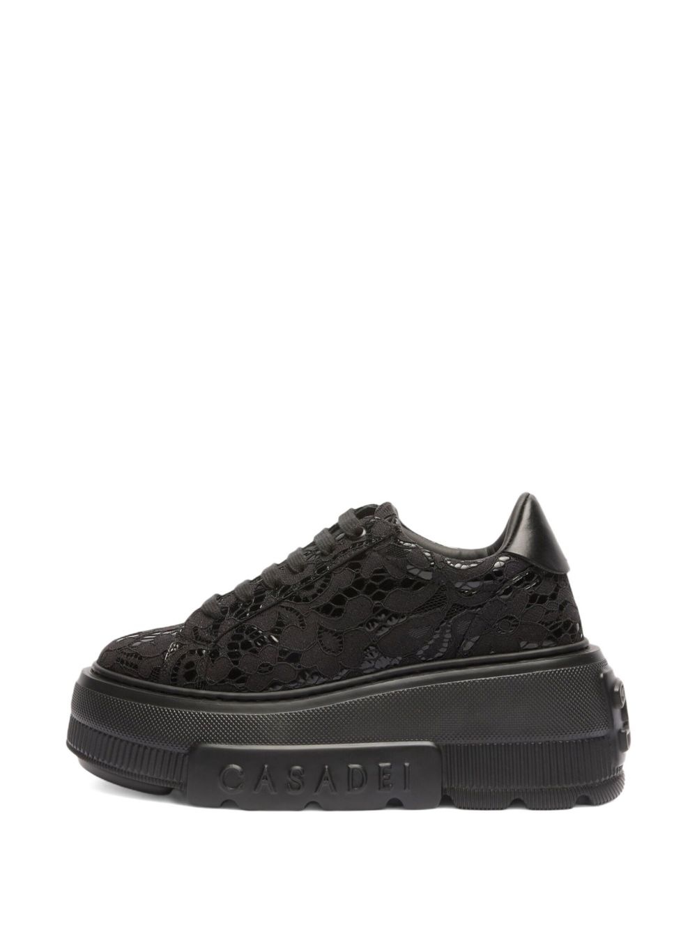 lace platform sneakers - 4
