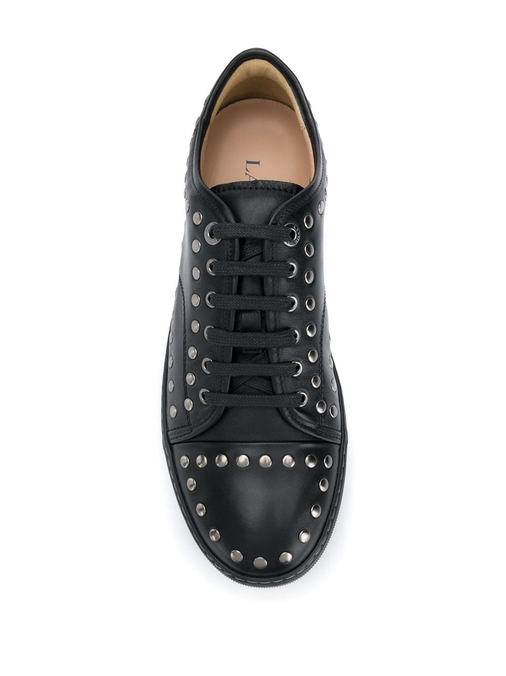 studded low-top sneakers - 4