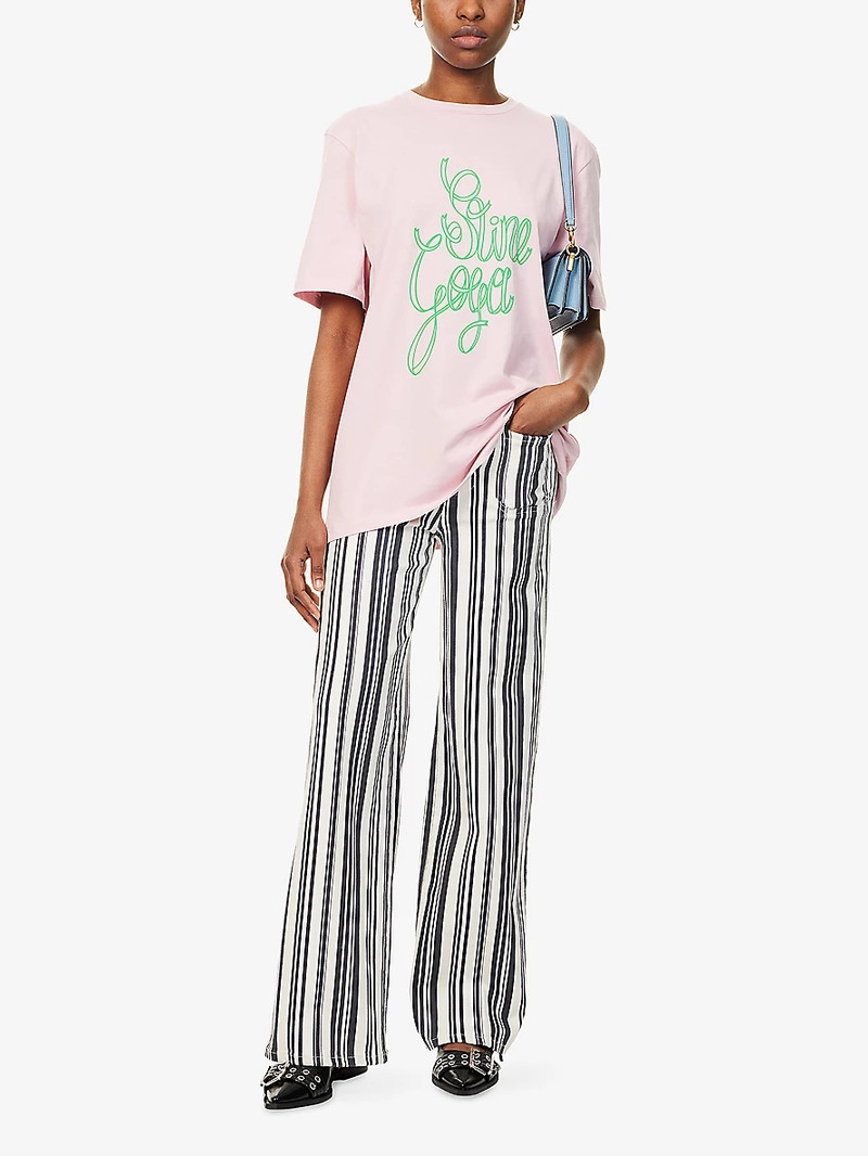 STINE GOYA Graphic Text-Print Short-Sleeve Cotton-Jersey T-Shirt outlook