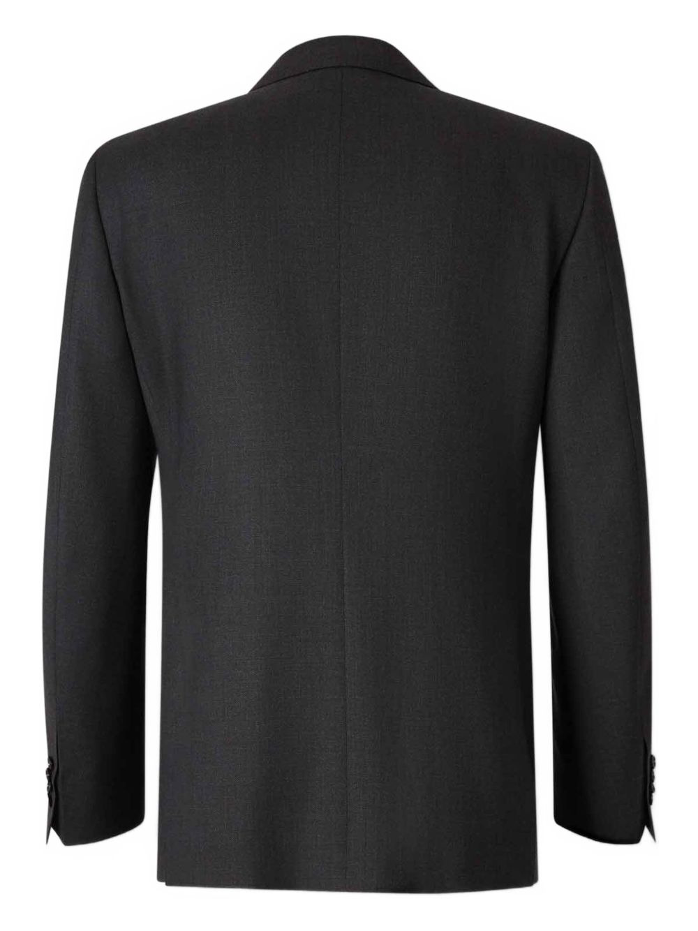 textured wool suit - 3