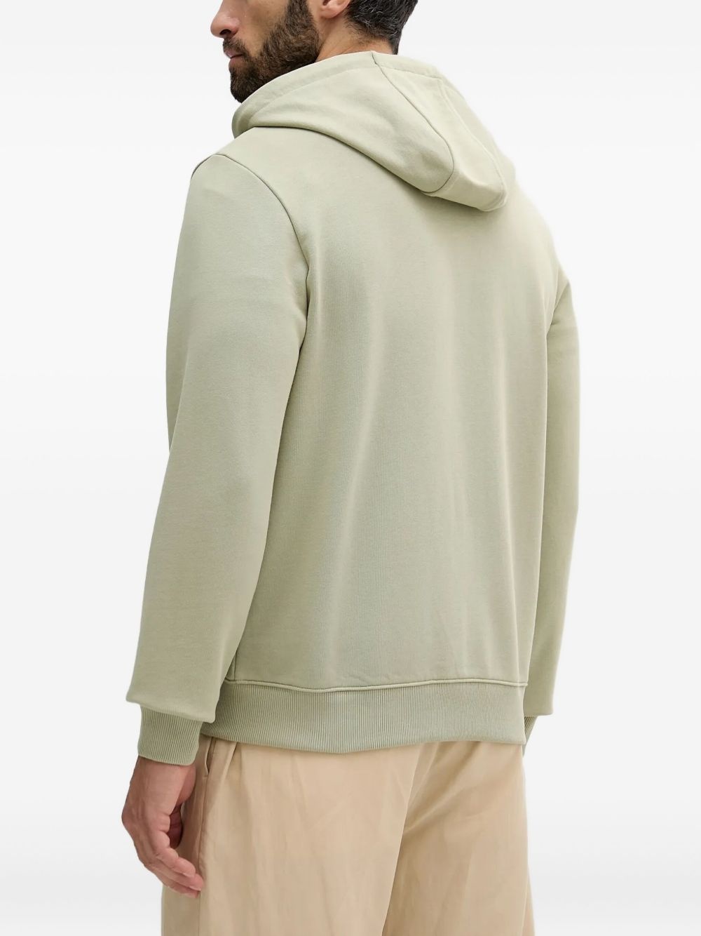 Daple logo-patch zip-up hoodie - 2
