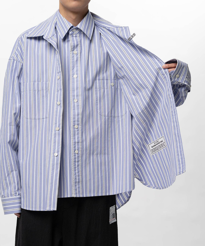 Front Layered Stripe Shirt 16