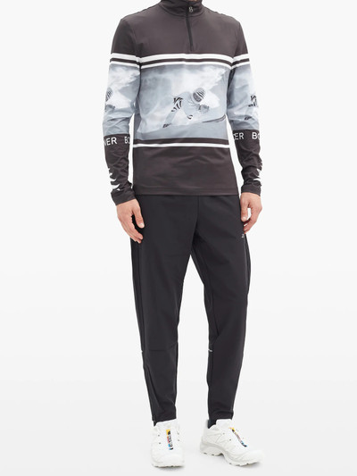 BOGNER Verti skier-print half-zip thermal top outlook