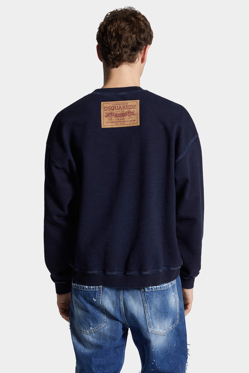 RELAX FIT JEANS PATCH CREWNECK - 4