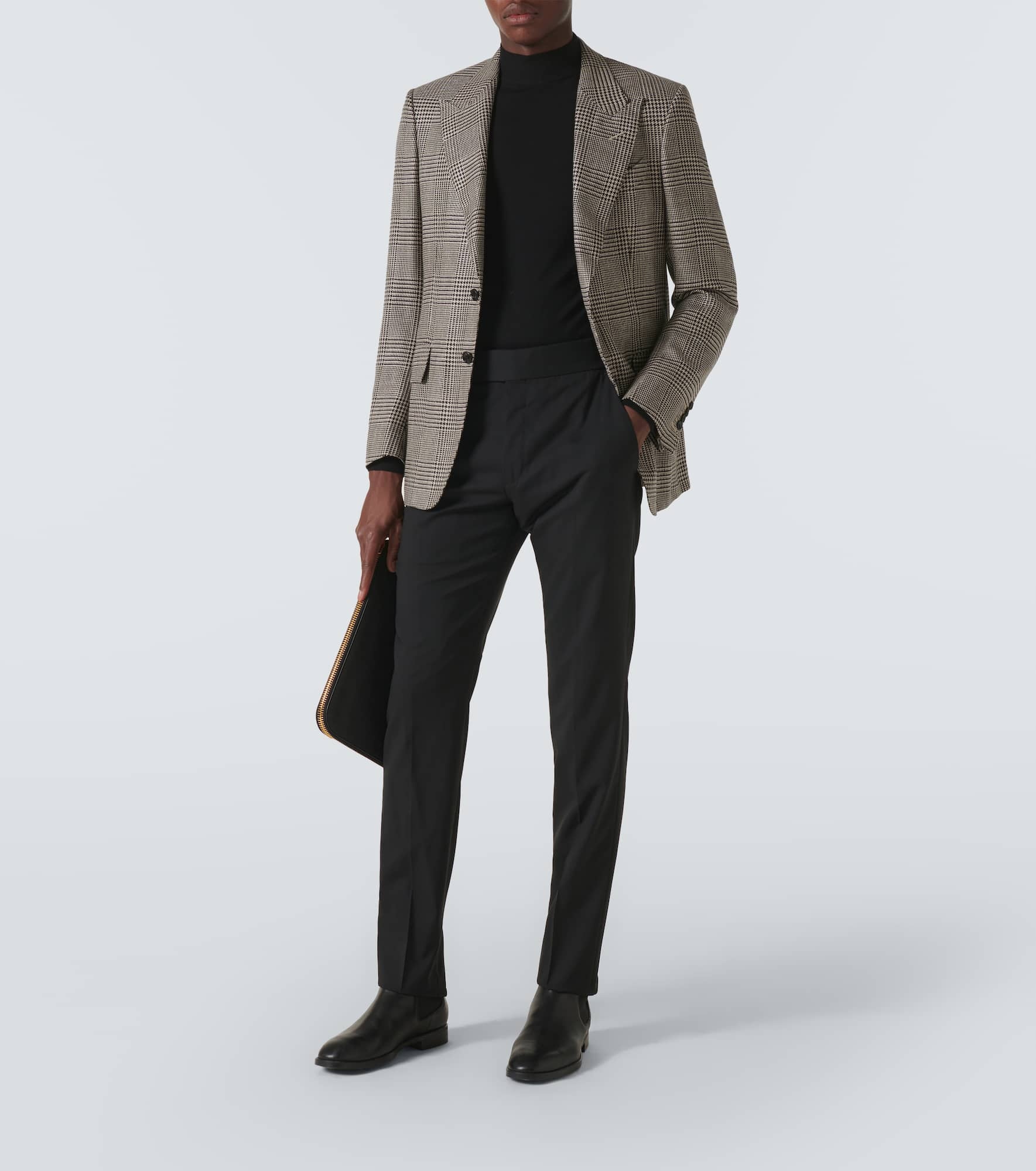 Shelton houndstooth wool-blend blazer - 2