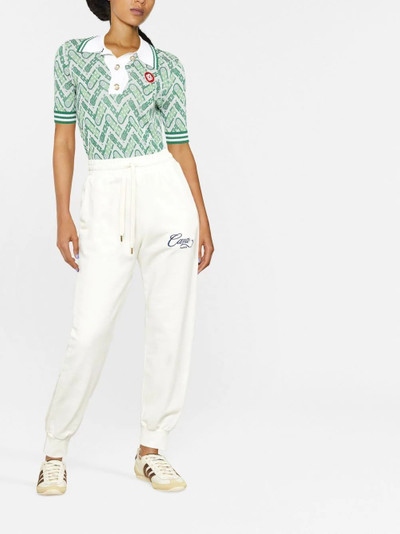 CASABLANCA Caza embroidered track pants outlook