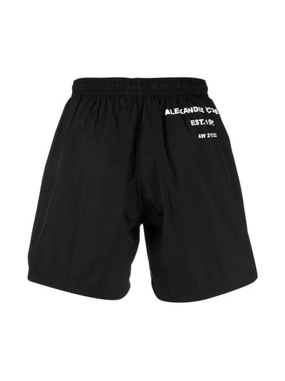 Alexander McQueen logo-print swim shorts outlook