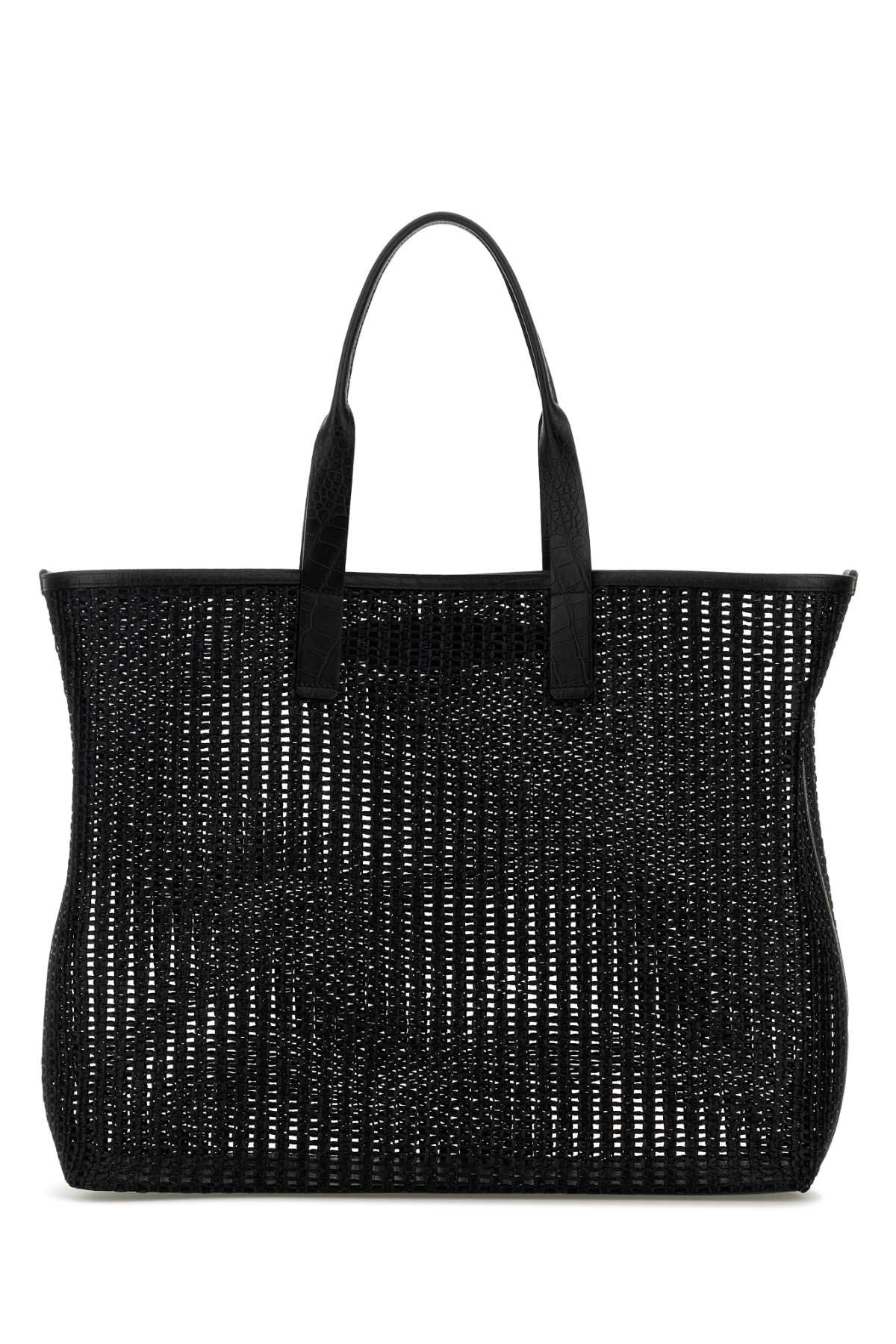 Dolce & Gabbana Men Black Mesh Shopping Bag - 3