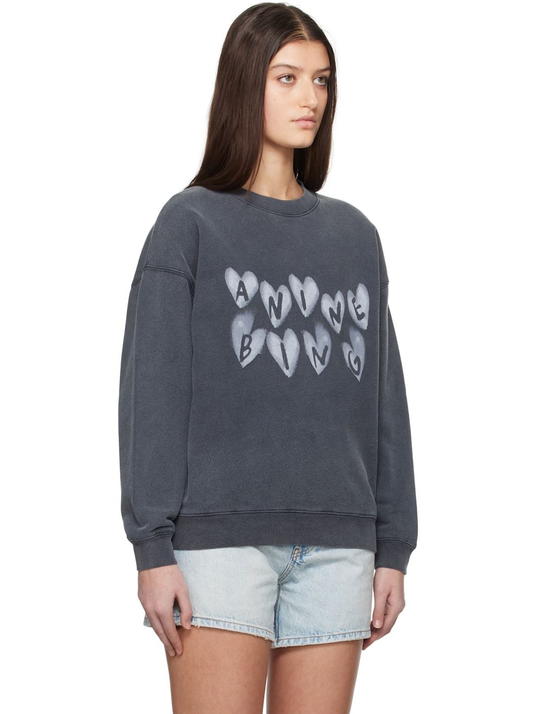 Black Spencer Hearts Sweatshirt - 2