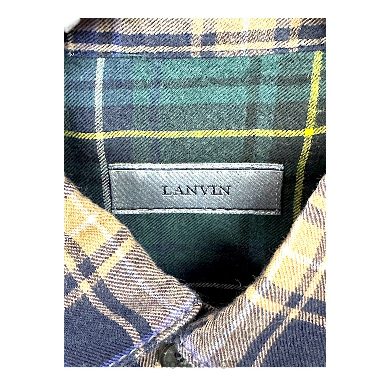 Lanvin Patchwork Flannel Shirt - Multicolor Plaid 37 14.5 - 7