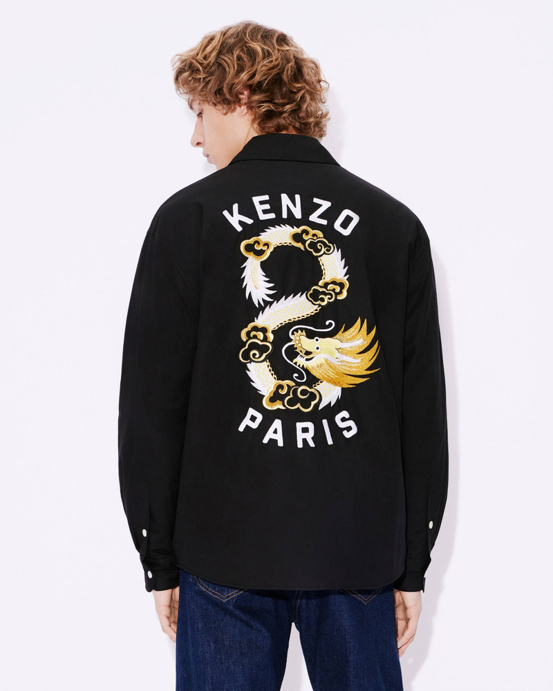 'Year of the Dragon' padded genderless shirt jacket 3