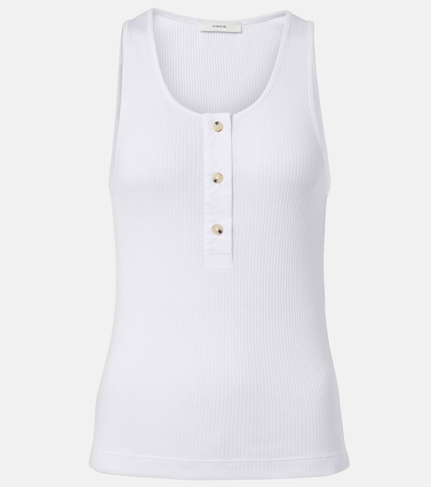 Mixed Media cotton tank top - 1