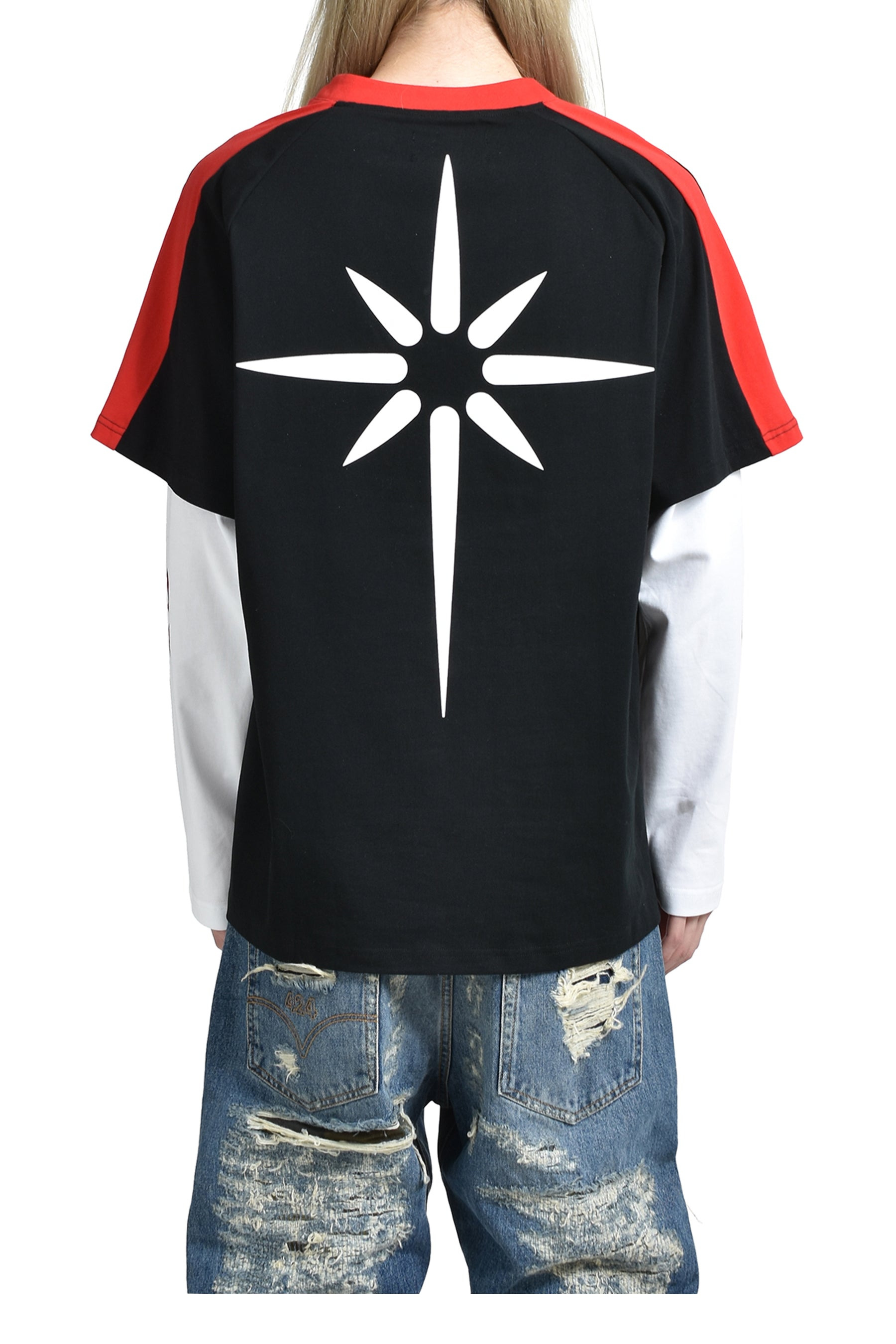 BASEBALL LONGSLEEVE POLO / BLK - 2
