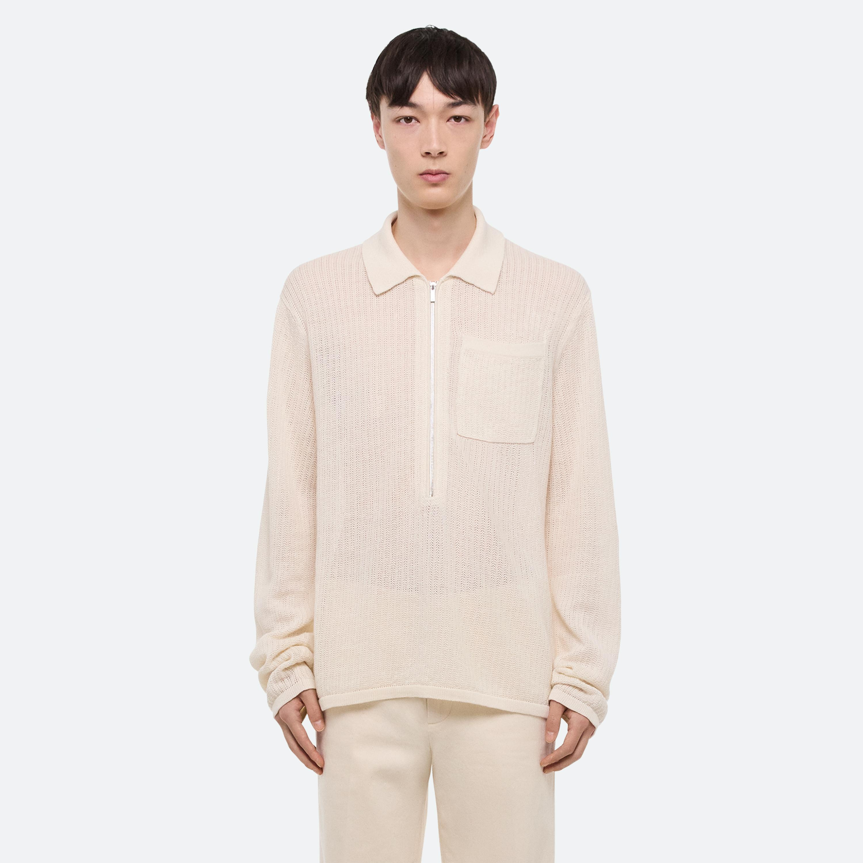 LONGSLEEVE ZIP POLO - 3