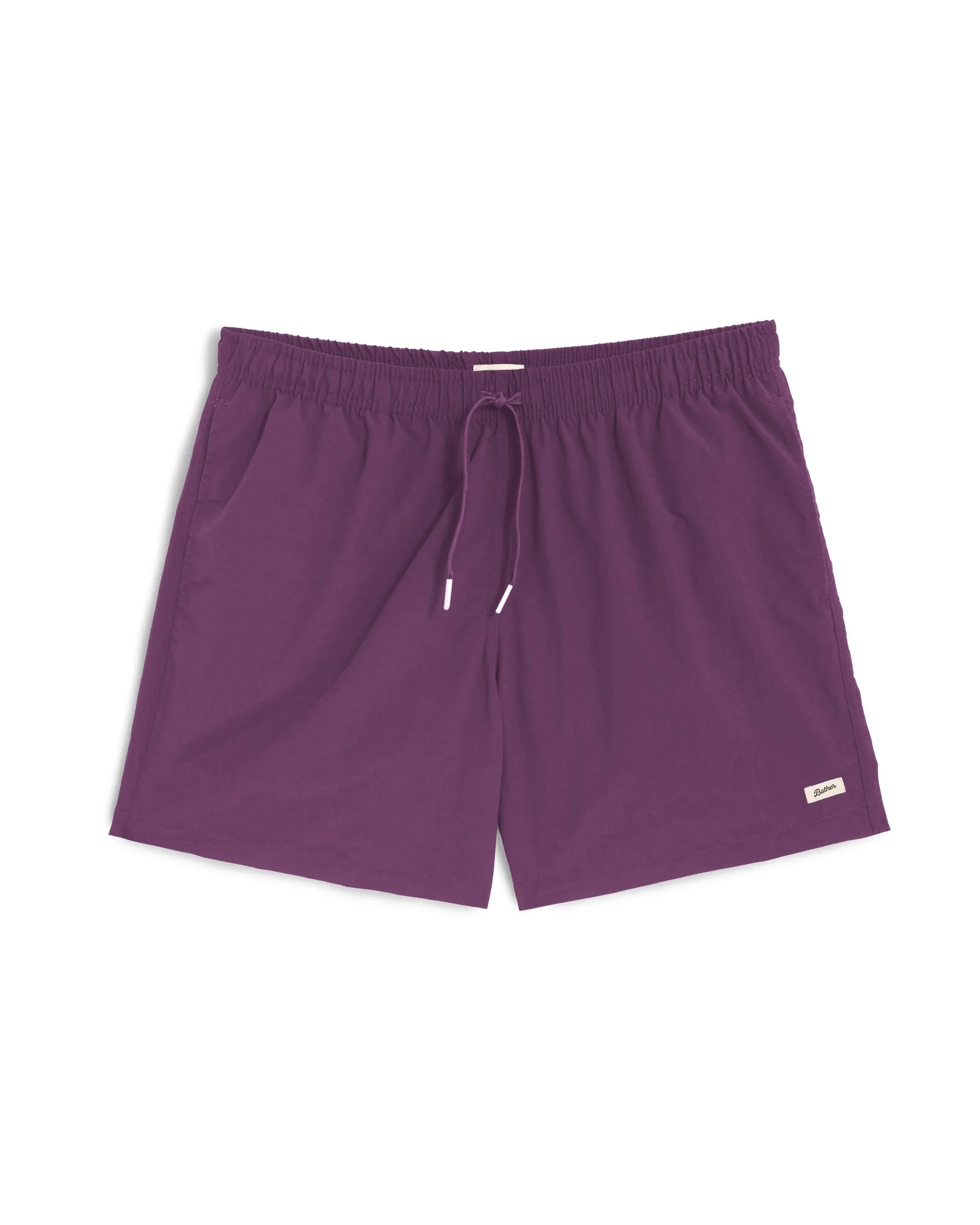 Solid Grape Swim Trunk - 1