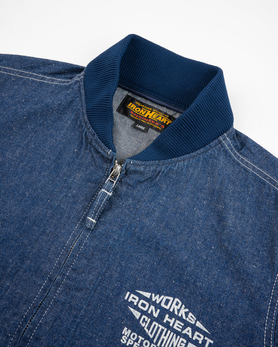 IHJ-146-IND 10oz Nep Denim Windbreaker - Indigo - 5