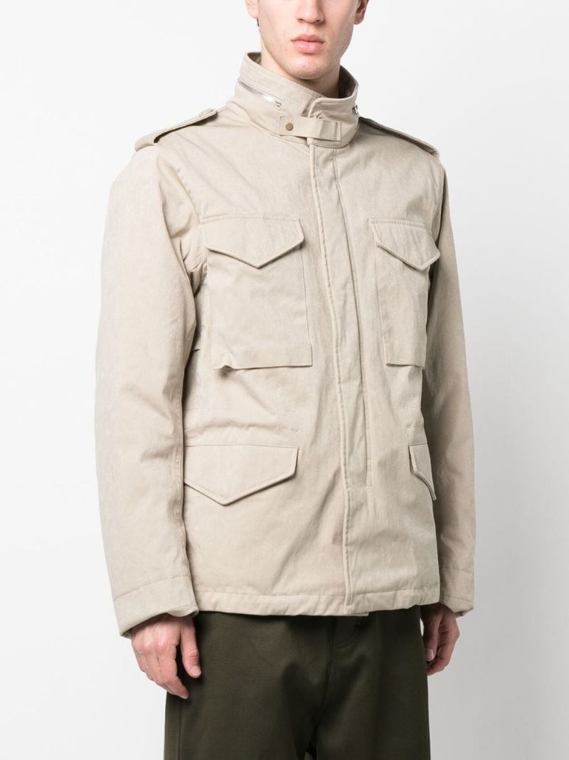 zipped-up cargo-pocket jacket - 3