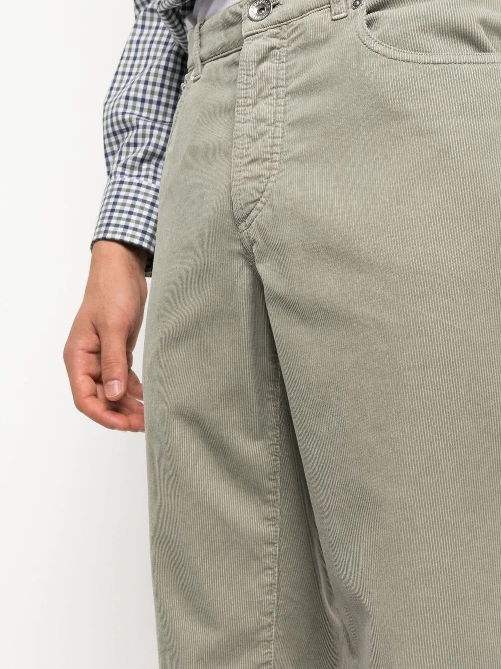 straight-leg corduroy trousers - 5